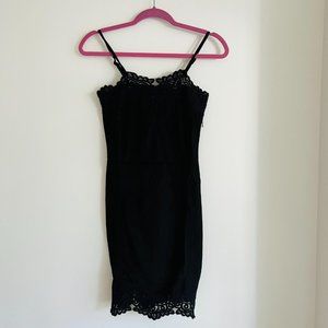 4si3nna black lace cocktail dress